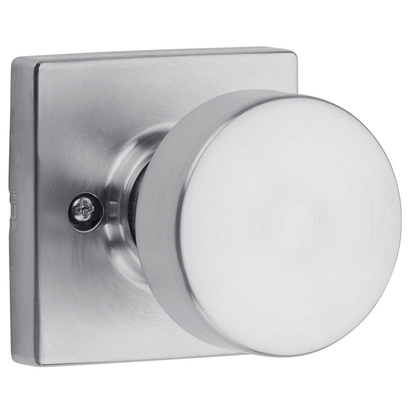 Pismo Square Half-Dummy Knob, Satin Chrome