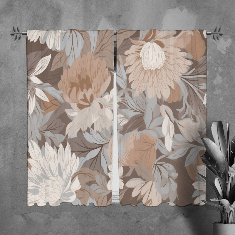 Rideau en polyester Kirbo, L 40 po x L 82 po