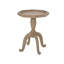 Table d'appoint en panneau de fibres à densité moyenne naturel et blanc avec motif champêtre - l 18,25 po x P 18,25 po x H 25 po