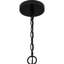 Luminaire suspendu noir mat 4 lumières Surrayah