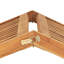 Saunders 160cm Long Reclining Teak Single Chaise