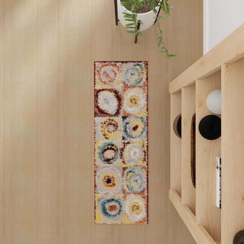  Tiles Kamala Washable Rug, Runner 2' x 4'1"