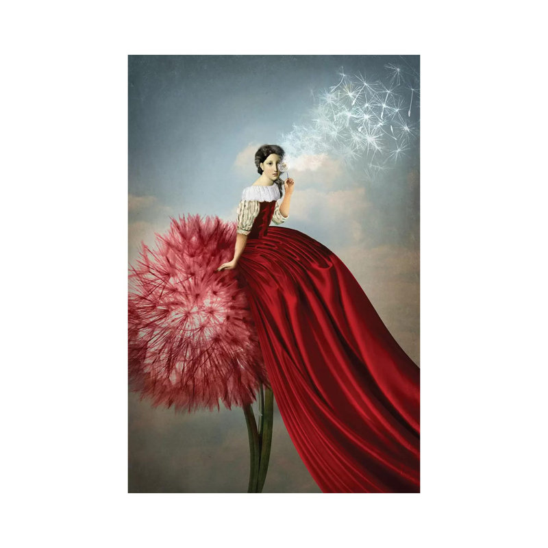 «Imagination» par Catrin Welz-Stein - impression d'art graphique, Toile tendue, Pas de tapis, H 12 po x l 8 po x P 0,75 po