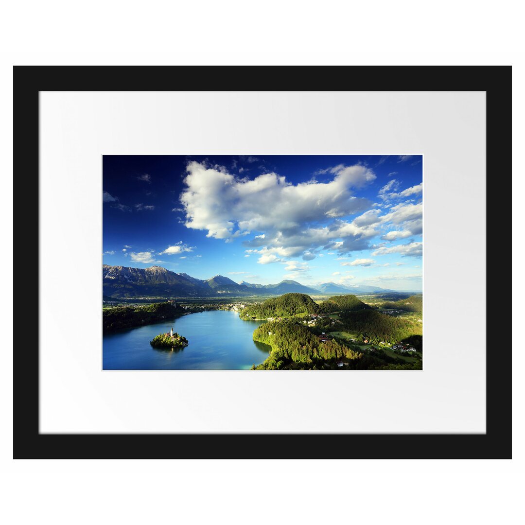 Gerahmtes Poster Atemberaubende Seen Landschaft