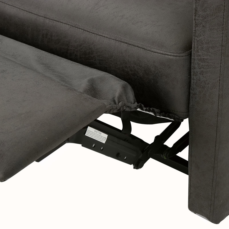 Fauteuil inclinable (sièges doubles), Microfibre grise