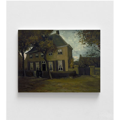 The Vicarage At Nuenen By Vincent Van Gogh, Dark House Oil Painting Print, Nuenen Wall Art, Van Gogh Famous Print, Van Gogh Vicarage Print