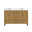 42" Pre-assembly Single Sink Bathroom Vanity with Soft-Close Drawers & Doors, Engineered Stone Top-131175992