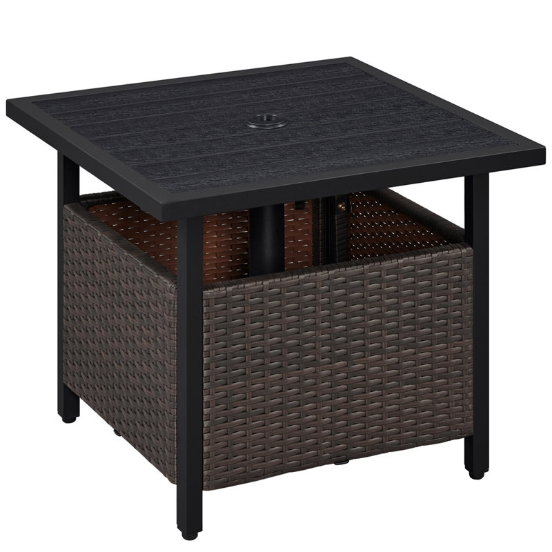 Outdoor Wicker Bistro Table