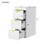 Armoire flottante murale 24 po avec armoire latérale, meuble-lavabo rectangulaire, petit lavabo de salle de bain avec trou de robinet simple et trop-plein, armoire de salle de bain moderne avec lavabo en céramique-548907550