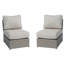 Chaise de patio entièrement assemblée avec coussins