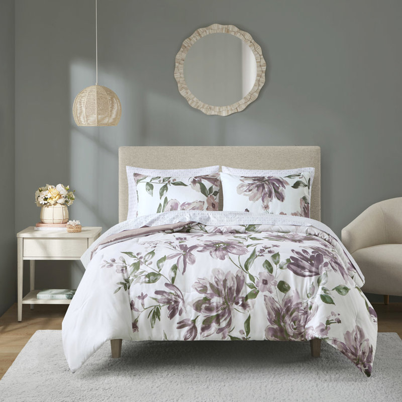 Grand drap et édredon - taupe, taupe mauve avec lit à draps, Édredon de grande taille et 5 pièces supplément