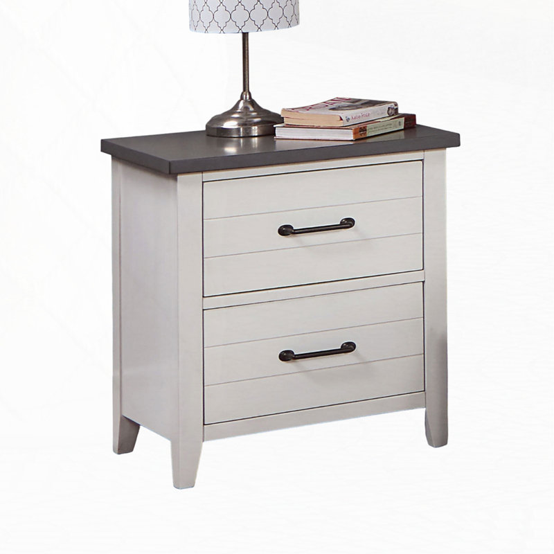 2-Drawers Bedside Table