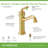 Braston Bathroom Faucet with Push Pop Drain-101648278