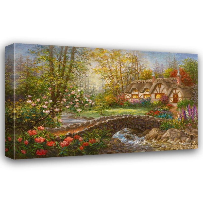 Lark Manor ™, art sur toile tendue avec Nicky Boehme, Home Sweet Home, H 25 po x l 40 po