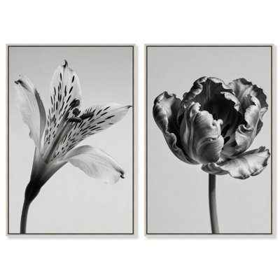 Peeking Flowers Set Set by Oliver Gal