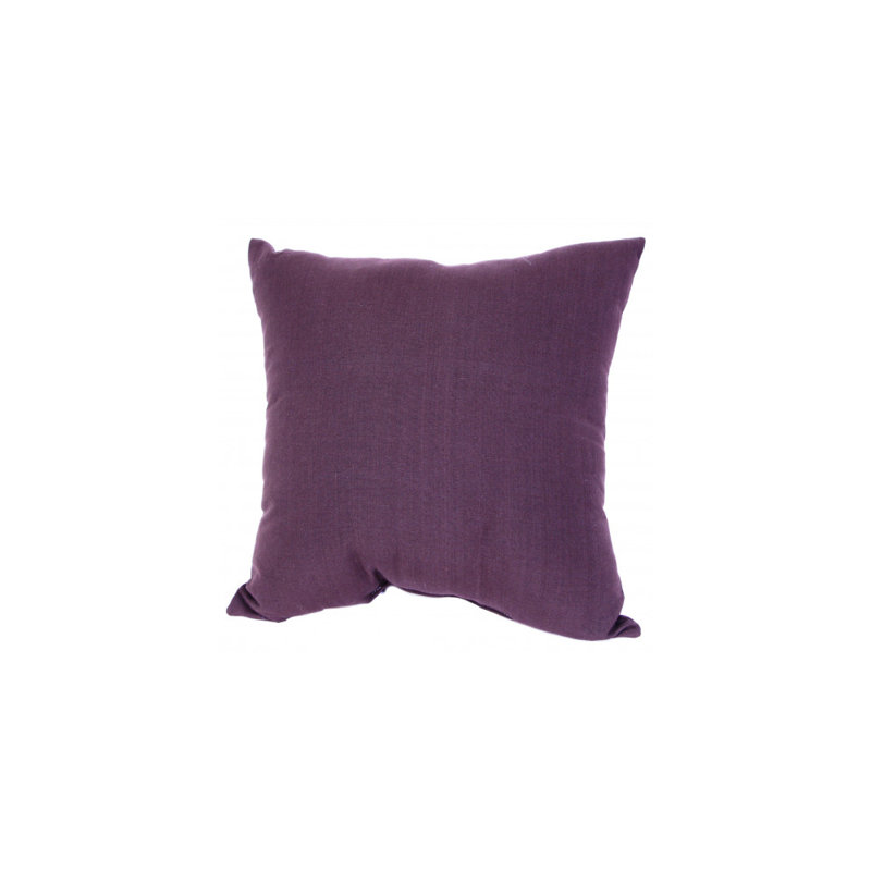 Housse de coussin Ajibola, Violet, 26 po x 26 po, Polyester/ bourre en polyester