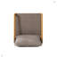 (Ensemble de 2) Fauteuils club d'extérieur en bois d'acacia avec coussins