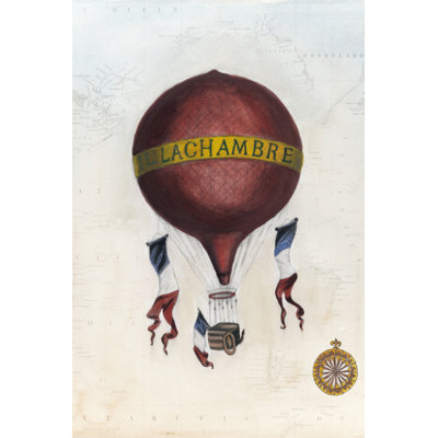 Vintage Hot Air Balloons III by Naomi McCavitt - 1 Piece Wrapped Canvas Painting