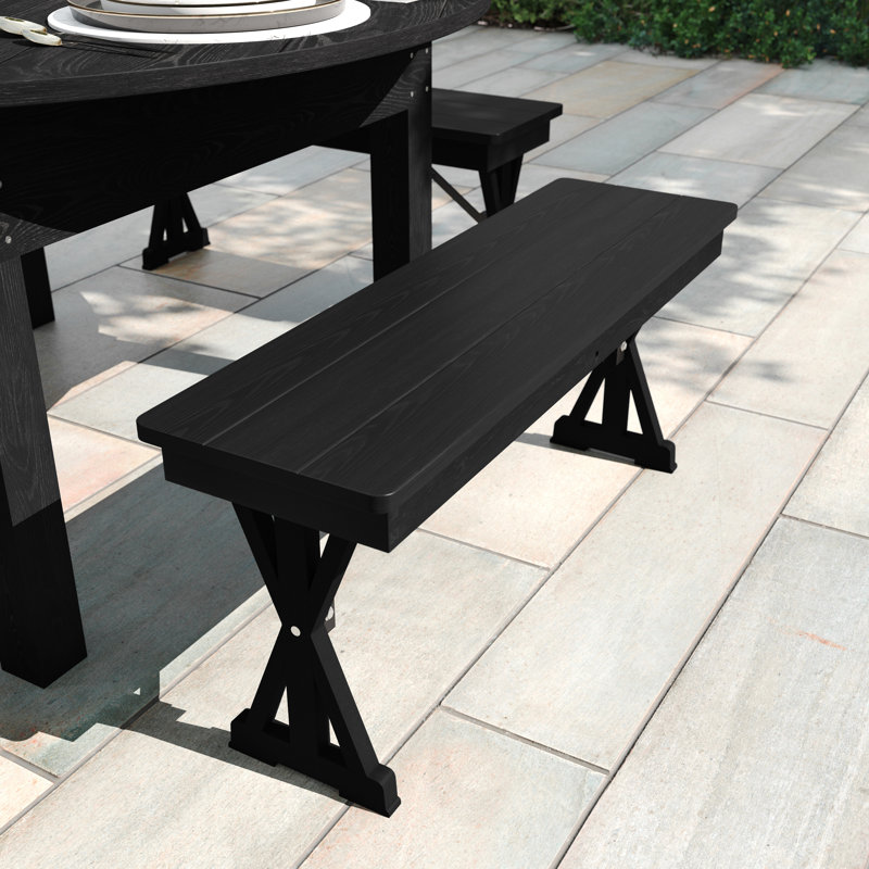 40" X 12" Antique Solid Pine Farmhouse Folding Bench