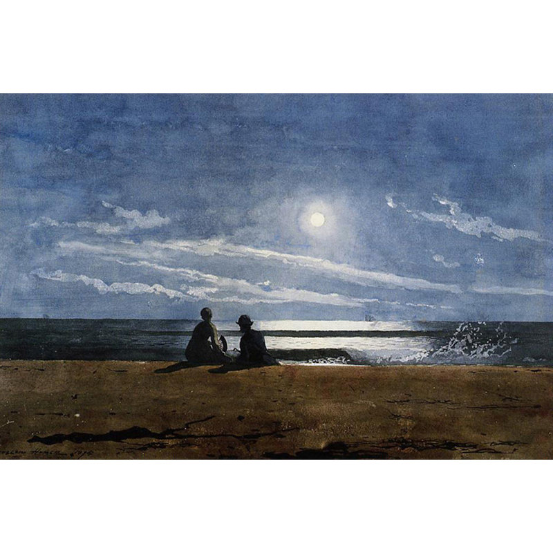 Clair de lune, H 12 po x l 18 po