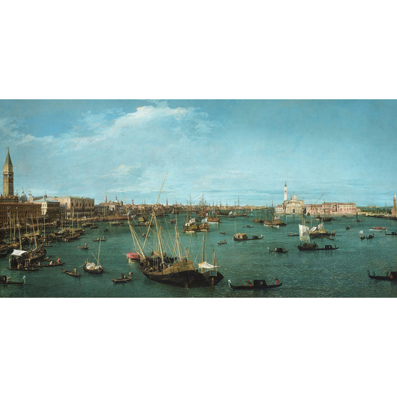 “Bacino Di San Marco, Venice” By Canaletto, 35cm H x 70cm W x 4cm D