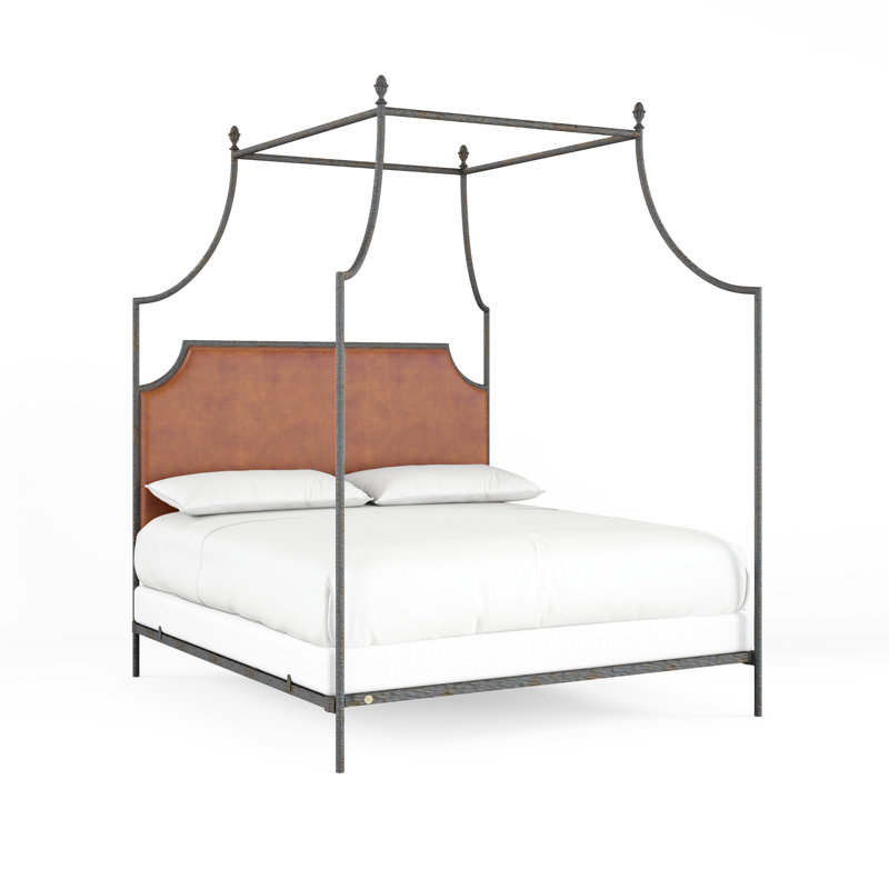 337 Flying Arch Canopy Bed | Complete Canopy, King, Raven/Copper