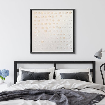 «Textured Geometric», reproduction encadrée sur toile