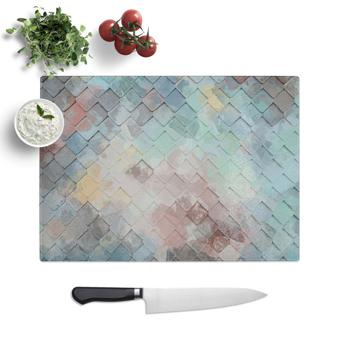 Tempered Glass The Good Life in Abstract Chopping Board