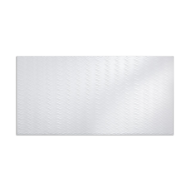 FASÄDE Current Horizontal Decorative Vinyl 4'X8' Wall Panel, Matte White
