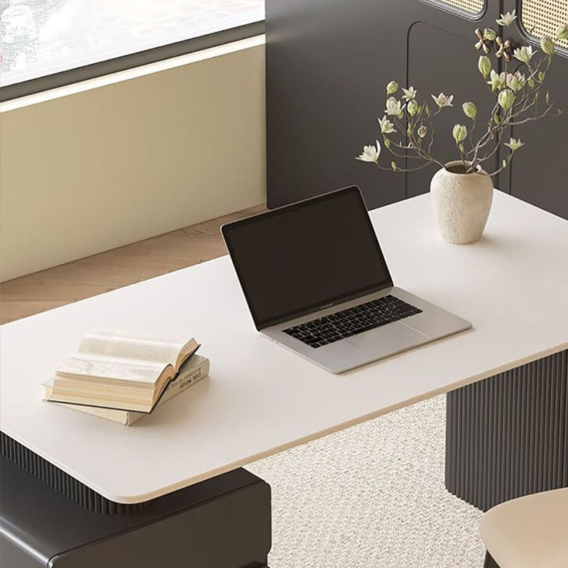 Bureau italien minimaliste en pierre, H 29,5 po x l 47,2 po x P 23,6 po
