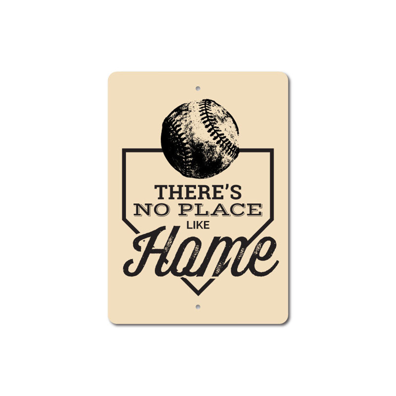 Plaque en aluminium No Place Like Home, H 14 po x l 10 po x P 0,04 po