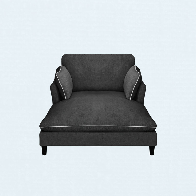 Canapé-lit 51,2 po Modern, Black
