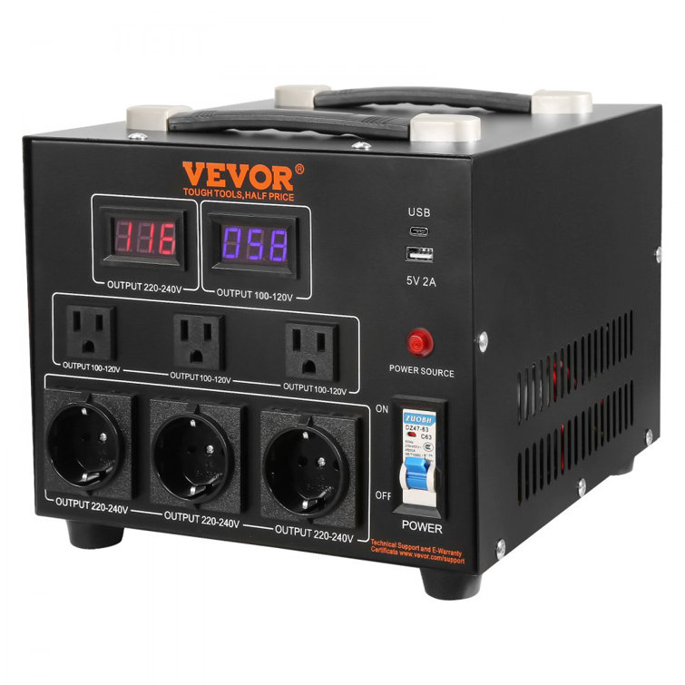 Voltage Converter Transformer, 3000W, Heavy Duty Step Up/Down Transformer