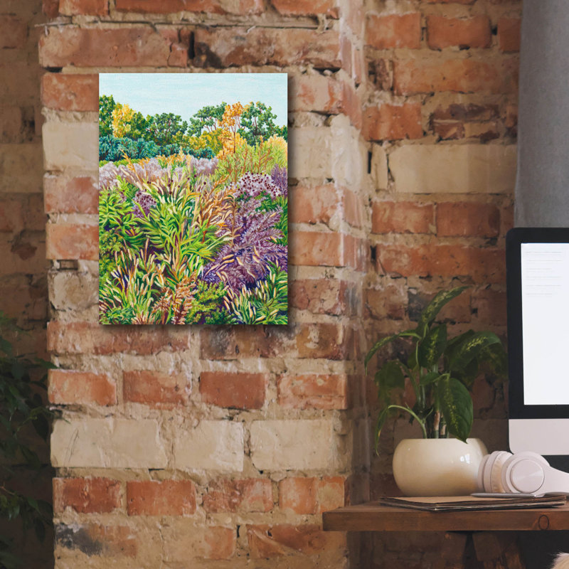 «Ny Littletree Goldenrod» par Andrea Strongwater, art mural sur toile, H 16 po x l 12 po x P 0,75 po