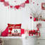 Ensemble de 4 coussins décoratifs pour la Saint-Valentin, valise Hearts Love You More