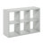 Furinno Cubicle Open Back Decorative Cube Storage Organizer, 4-Cube, Light Grey-1242548528-1236626856