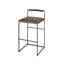 Bradbury Leather Bar Stool, Cream-588015852