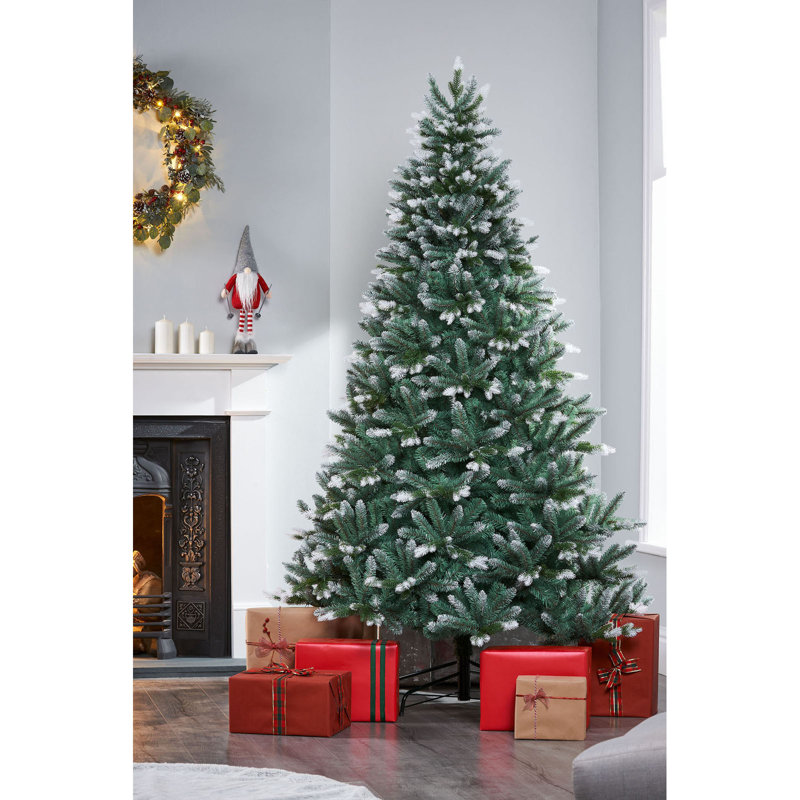 Green Realistic Pine Christmas Tree, 7' H