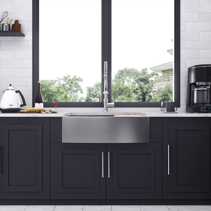 33'' L Double Bowl Stainless Steel Kitchen Sink