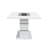 Mishell Pedestal Dining Table in White High Gloss