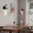 Led Wall Lights Crystal Wall Sconces Black Vanity Lights For Bathroom Black Wall Sconce
