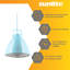 Luminaire suspendu conique 1 lumière-71239335