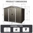 Outdoor 8Ft X 6Ft Metal Shed - Gray, Robust Galvanized Construction Sliding Doors & Convenient Access Strong Panels Secure Storage Solution-123403647-123403650