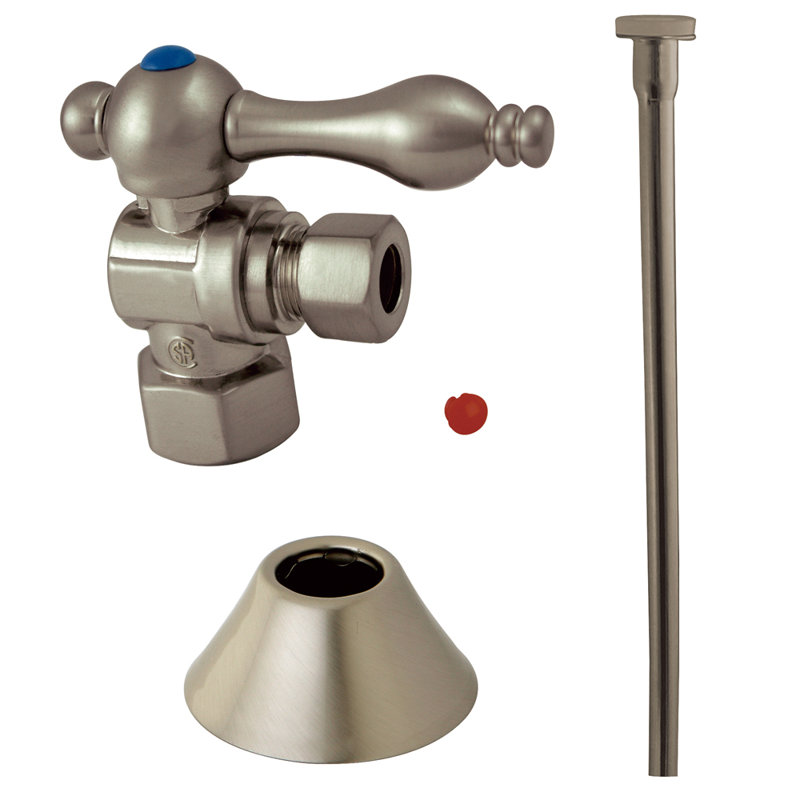 Ensemble de garniture de toilette Kingston, Nickel brossé