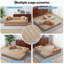 Canapé-lit convertible 5 en 1 de 80,7 po avec pochette de rangement - aucun assemblage requis-693788634