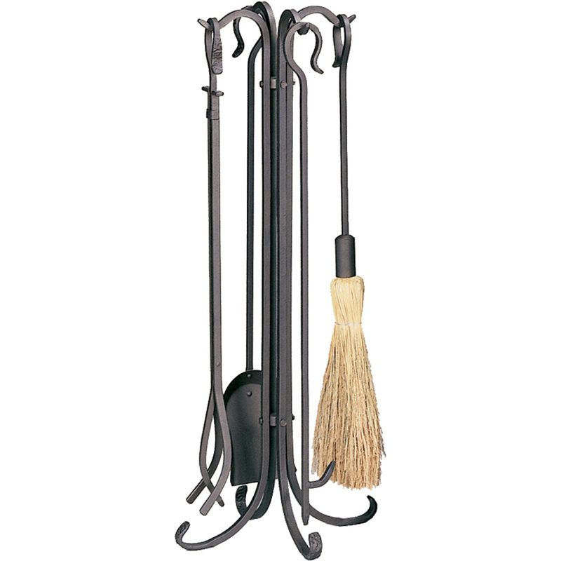 Vaillancourt Iron Fireplace Tool Set