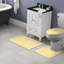 Ensemble de tapis de bain en nylon 3 pièces avec envers antidérapant Maaza-454818182