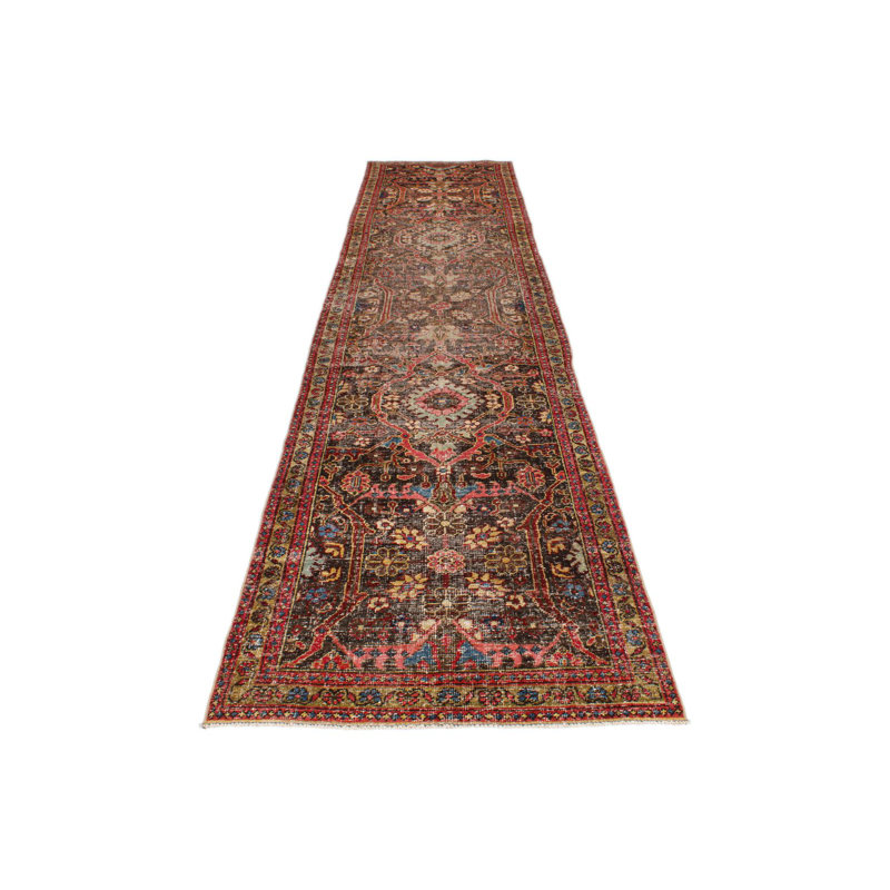 Chemin de table Oushak 4 x 15 bourgogne et turc multicolore