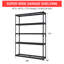 Étagère à 5 niveaux pour l'organisation de garage - Étagère industrielle robuste en fil métallique, supports de rangement en métal de 2 500 lb, tablette multifonctionnelle pour le garage, le bureau, la cuisine - 48 x 18 x 72 po