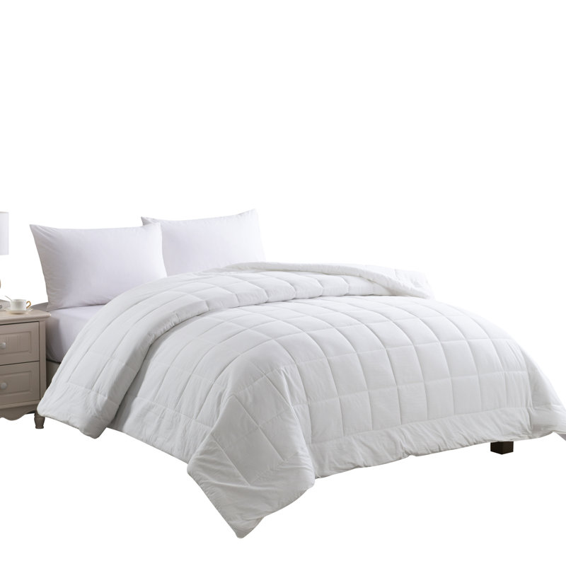 Couverture 100% coton délavé, Très grand, Blanc